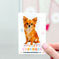 Long-Haired Chihuahua Magnetic Bookmark