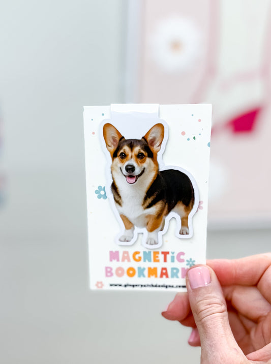Black and Tan Corgi Magnetic Bookmark