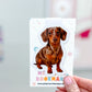 Dapple Dachshund Magnetic Bookmark