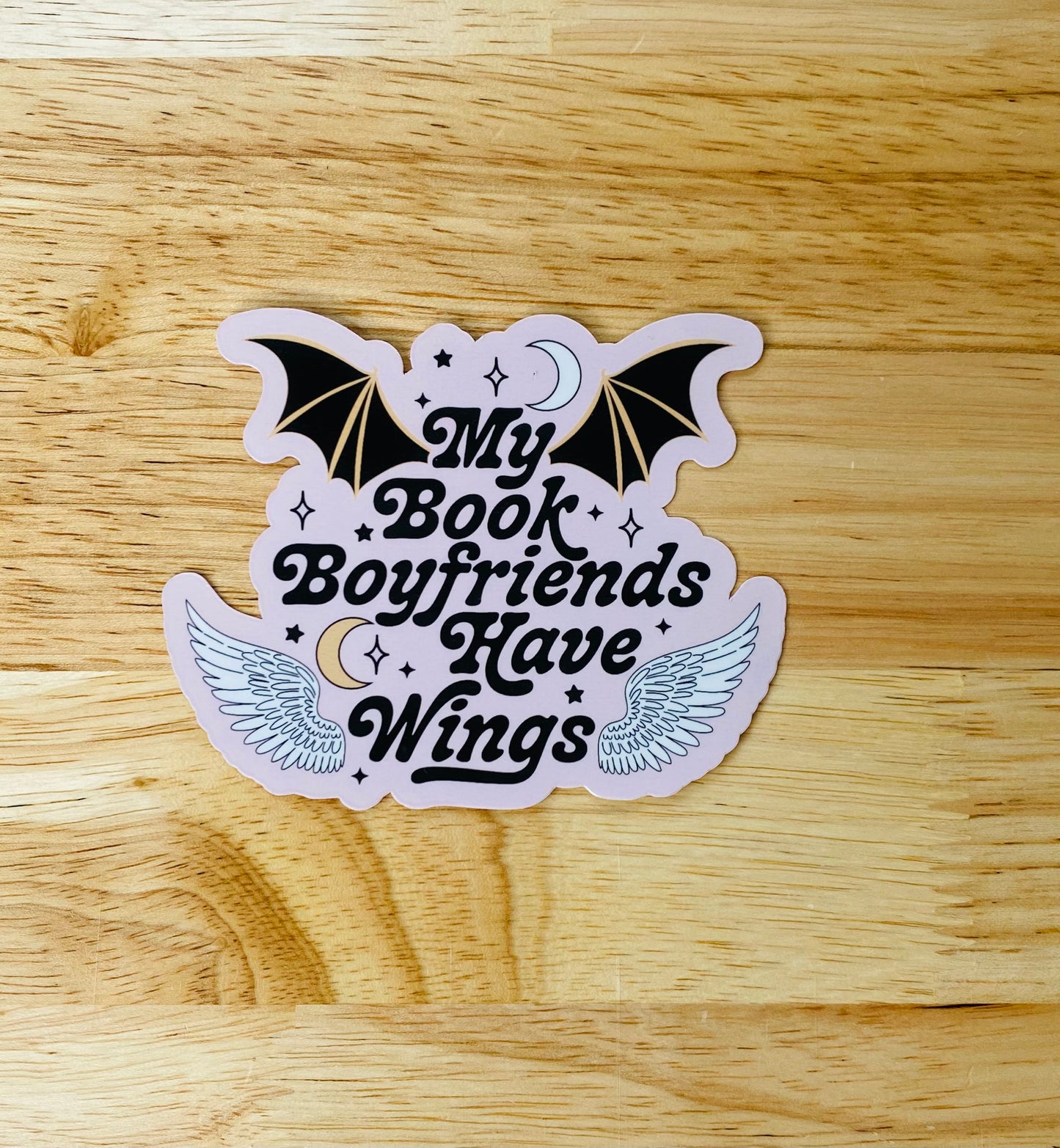 My Book Boyfriends Have Wings Sticker, Romantasy Stickers, ACOTAR, Fourth Wing Stickers