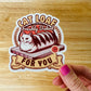 Freshly Baked Cat Loaf Sticker, Chubby Cat Stickers, Kitty Sticker