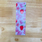 Pink Strawberries and Bows Bookmark, Coquette Bow Bookmark, Girlie Bookmarks