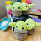 Baby Alien Green Crochet Plushie