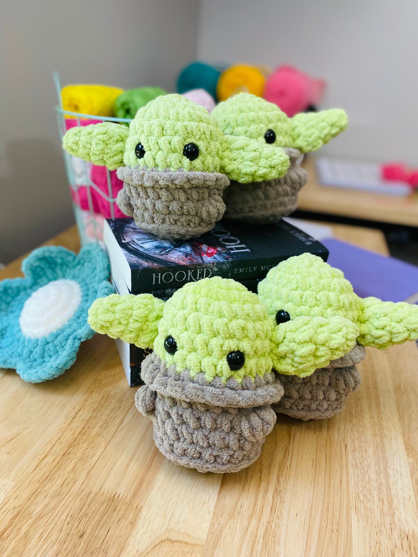 Baby Alien Green Crochet Plushie