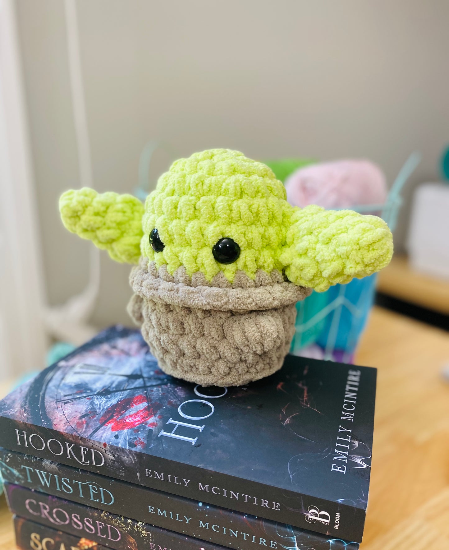 Baby Alien Green Crochet Plushie