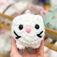 White Crochet Cat Plushie