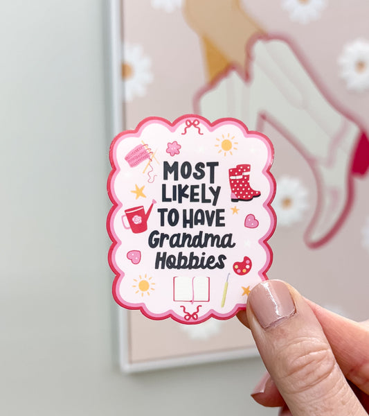 Grandma Hobbies Sticker