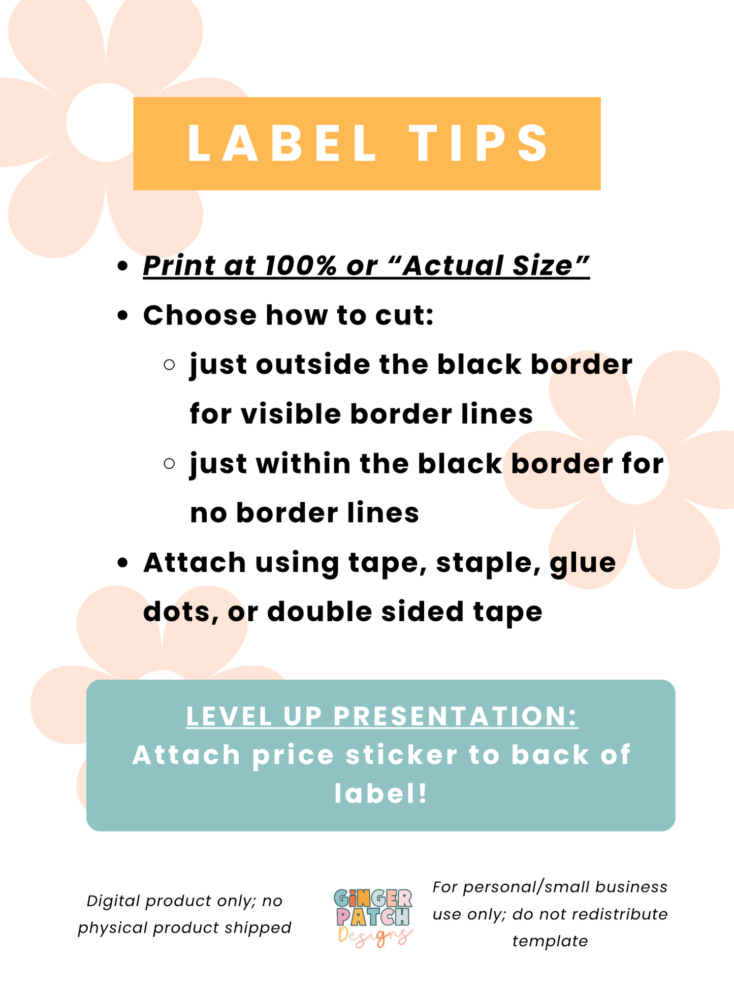 2-in-1 PDF DOWNLOAD Face Wipe Wrap Labels | PRINTABLE LABELS