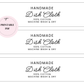 PRINTABLE Dish Cloth & Tea Towel Wrap Labels | Downloadable PDF