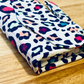 Neon Leopard Large Women's Fabric Wallet