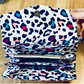 Neon Leopard Large Women's Fabric Wallet