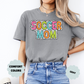 Soccer Mom T-Shirt, Bright Color Soccer Tee, Dalmatian Dots