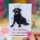 Black Labrador Retriever Magnetic Bookmark, Black Lab Bookmarks