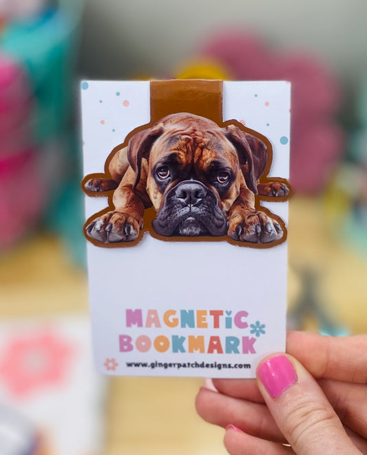 Boxer Magnetic Bookmark