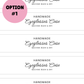 PRINTED LABELS Eyeglasses Case Wrap Labels