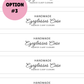 PRINTED LABELS Eyeglasses Case Wrap Labels