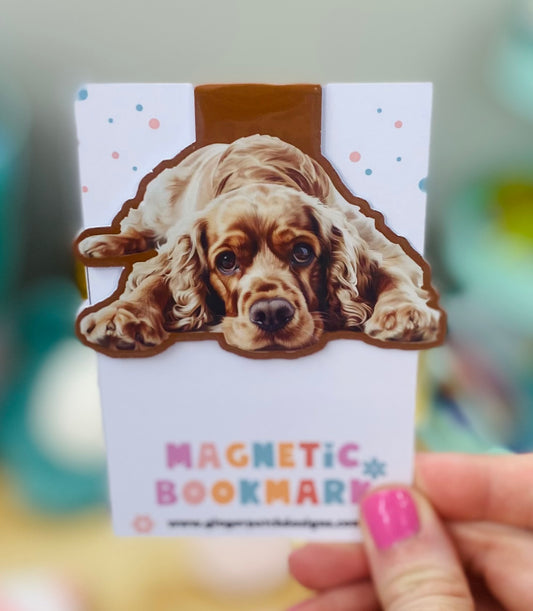 Cocker Spaniel Magnetic Bookmark