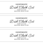 EDITABLE Dish Cloth Wrap Labels | Custom Packaging