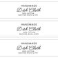 EDITABLE Dish Cloth Wrap Labels | Custom Packaging