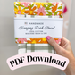 PRINTABLE Dish Towel Wrap Labels | Downloadable PDF