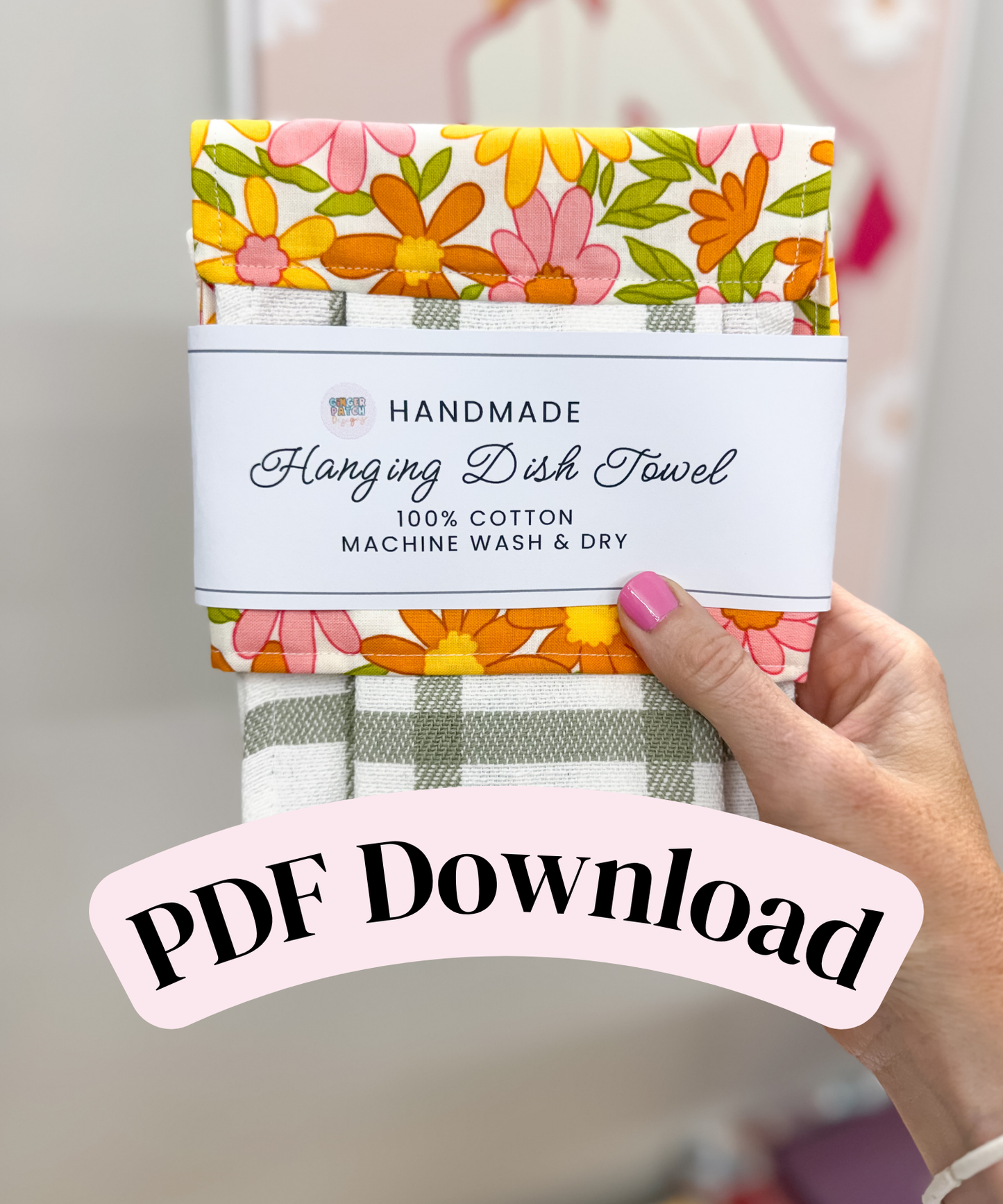 PRINTABLE Dish Towel Wrap Labels | Downloadable PDF