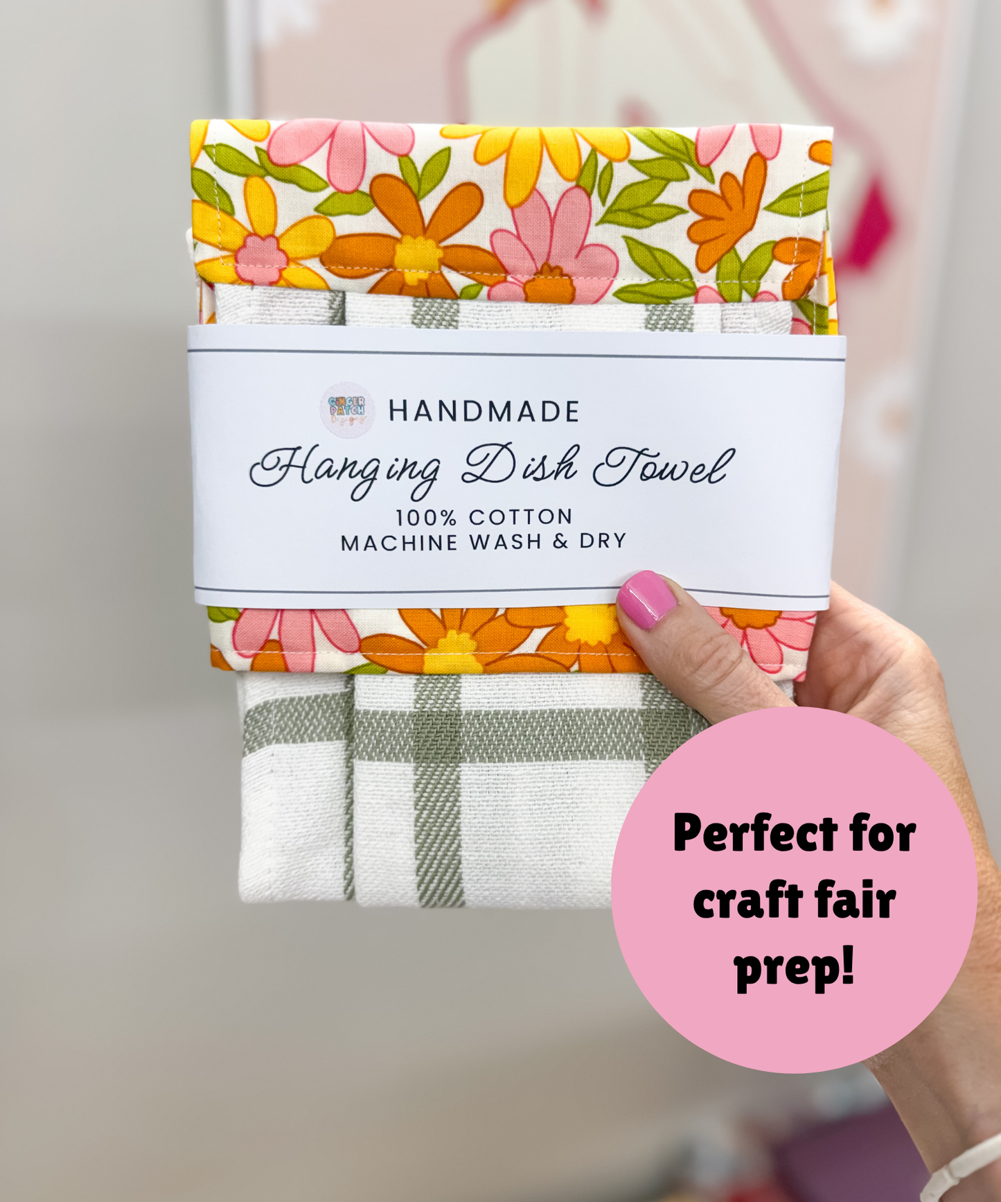 PRINTED LABELS Dish Towel Wrap Labels 11x14"