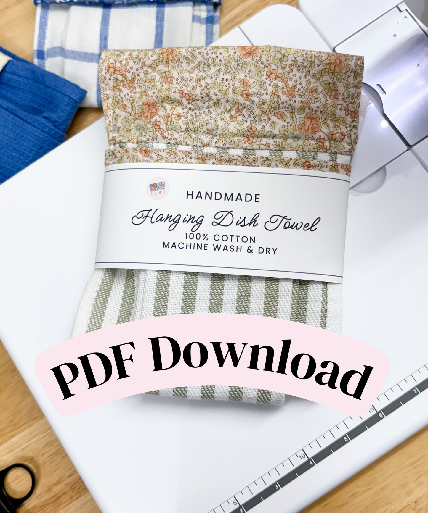 PRINTABLE Dish Towel Wrap Labels | Downloadable PDF