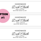 PRINTED LABELS Dish Cloth Wrap Labels