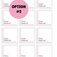 PRINTED LABELS Corner Bookmark Card Labels