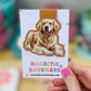 Golden Retriever Magnetic Bookmark