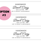 PRINTED LABELS Bowl Cozy Labels & Tags