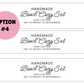 PRINTED LABELS Bowl Cozy Labels & Tags