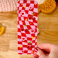 Red Cherries Bookmark, Red Checkered Bookmark, Retro Cherries Bookmarks, Disco Vibes, Bookmarks for Girls, Girlie Girls