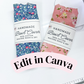 EDITABLE Bowl Cover Wrap Labels | Custom Packaging