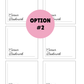 PRINTED LABELS Corner Bookmark Card Labels