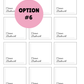 PRINTED LABELS Corner Bookmark Card Labels