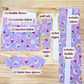 Ella Keychain Wallet Sewing Kit ~ Purple Butterfly ~PDF Pattern Digital Download & Video Tutorial