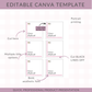 EDITABLE 2-in-1 Bowl Corner Bookmark Card Labels | Custom Packaging