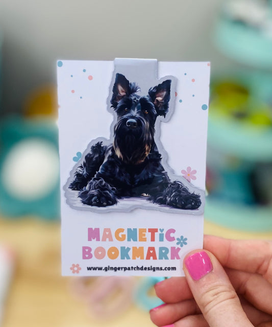 Schnauzer Magnetic Bookmark