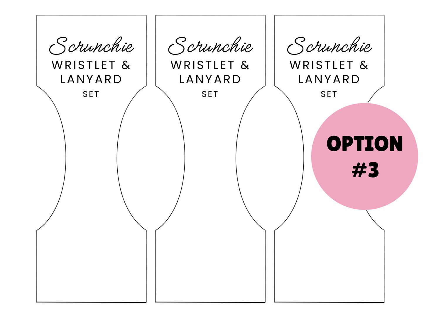 PRINTED LABELS Scrunchie BUNDLE Wrap Labels