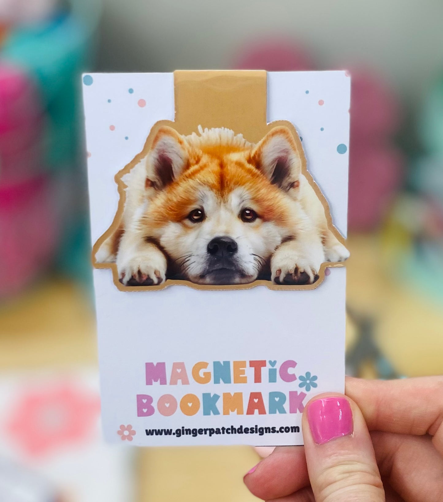 Shiba Inu Magnetic Bookmark