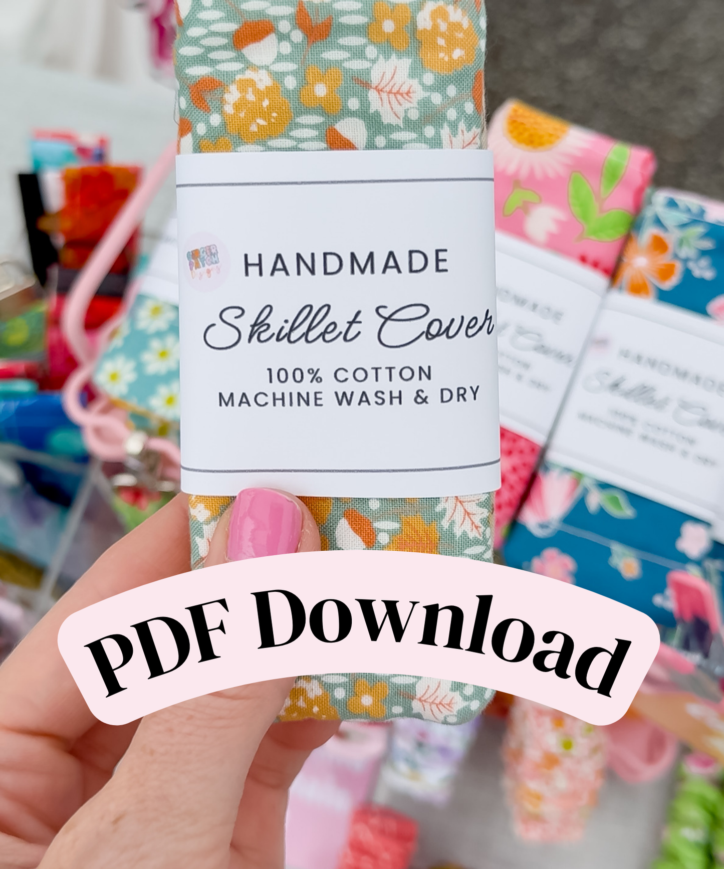 PRINTABLE Skillet Handle Cover Wrap Labels | Downloadable PDF