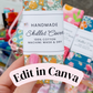EDITABLE Skillet Handle Cover Wrap Labels | Custom Packaging