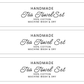 EDITABLE Dish Cloth & Tea Towel Wrap Labels | Custom Packaging