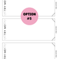 PRINTED LABELS Sunglasses Case Wrap Labels