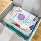 Packaged product from Grandma Hobbies with text and branding on a wooden surface