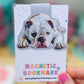 White English Bulldog Magnetic Bookmark