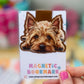 Yorkshire Terrier Magnetic Bookmark, Yorkie Peeking Dog