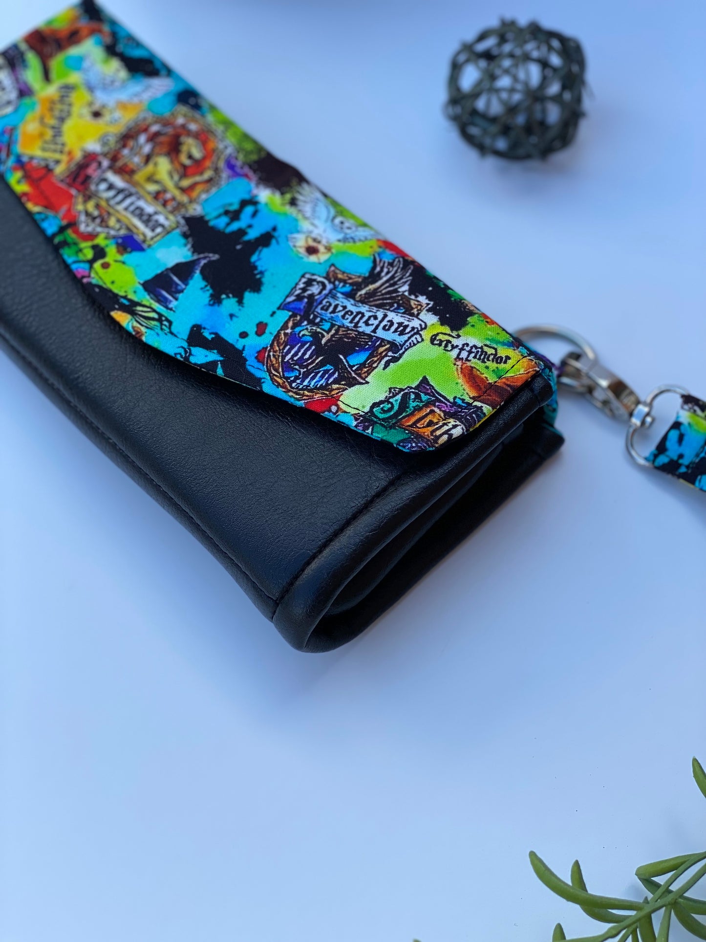 Leather Harry Potter Clutch Wallet with Keychain