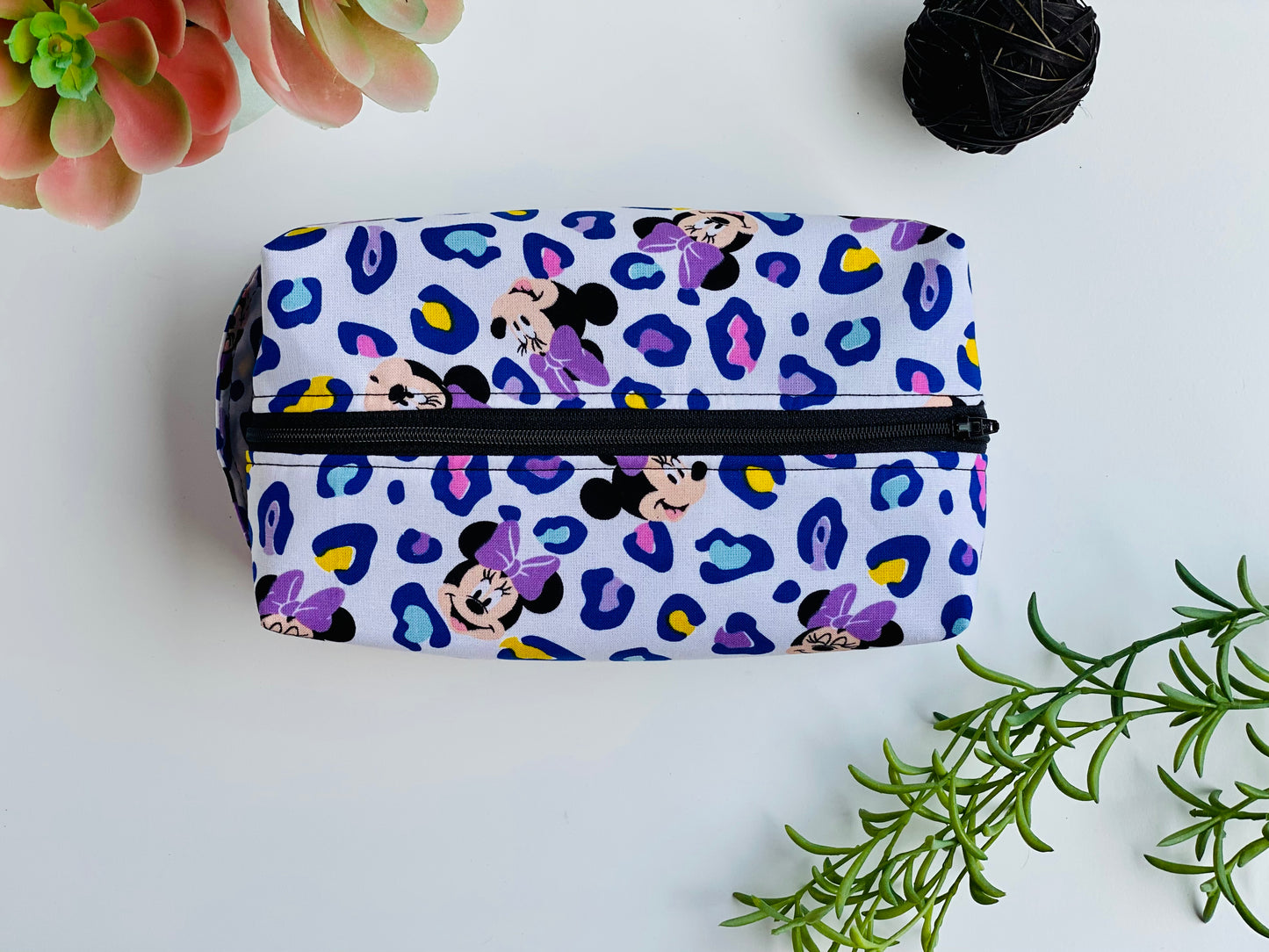 Minnie Mouse Purple Leopard Travel Bag